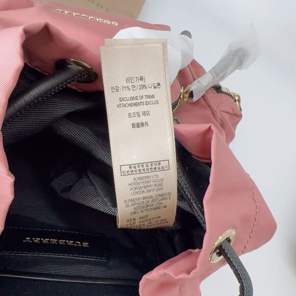Burberry Small Rucksack Crossbody Backpack Mauve Pink Authentic Limited Edition main image 13